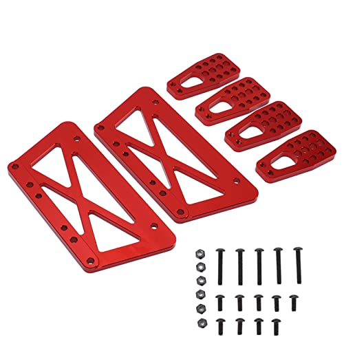 Reliant Jazzy RC Chassis Liftplattenkit für axiale SCX10 1/10 | Aluminiumlegierungsteile | 6 - Stück Set für das Klettern von Autos/Aus - Straßenfahrzeuge | Einfache Installation und Robustes (Red) von Reliant Jazzy