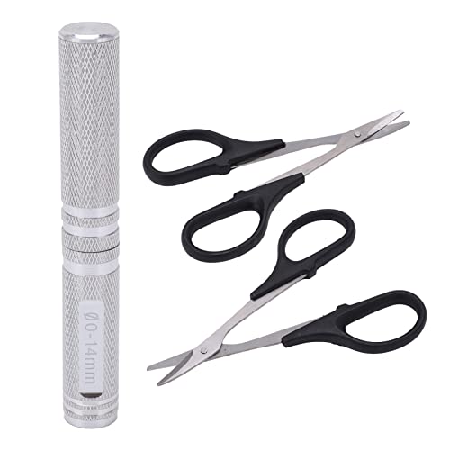 Reliant Jazzy Universal RC Curved Scissors & Hole Puncher Kit 0-14mm | Aluminum Alloy Secure Grip | Drilling Tool for RC Cars/Drones/Helicopters | Heat - Treated Steel Bit (Silver) von Reliant Jazzy