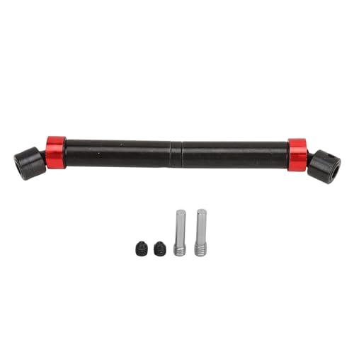 Steel RC Car Driveshaft Assembly | Replacement for Axial SCX10 90046 & CC01 1/10 Cars | 125-190mm Adjustable Length | Smooth Rotation & Easy Installation (Black) von Reliant Jazzy