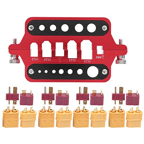 Universal RC Welding Station | Adjustable XT60 & T Plug Soldering Tool | Compatible with 2.4mm - 10.4mm Banana Plugs | 20 - Piece Set for RC Cars/Drones/Variants Universal RC Welding Station | Adjustable XT60 & T Plug Soldering Tool | Compatible with 2.4mm - 10.4mm Banana Plugs | 20 - Piece Set for RC Cars/Drones/Variants von Reliant Jazzy