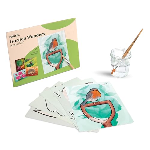 Relish “Garten Wunder” Aquapaint Wasserfarbe Kunst-Set – Alzheimer Produkte/Fördermittel & Demenz-Aktivitäten für Senioren von Relish