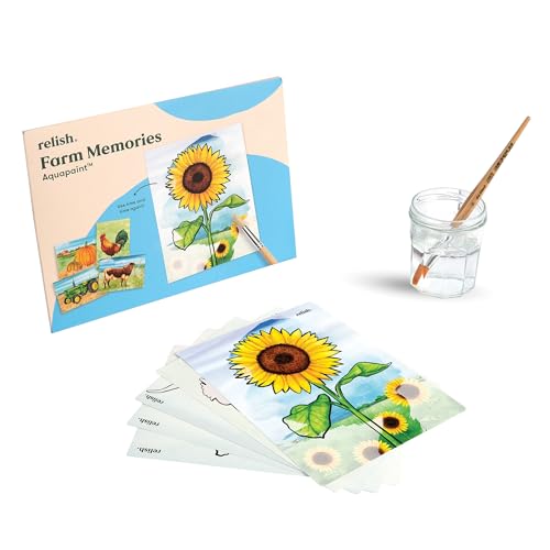 Relish “Bauernhoferinnerungen” Aquapaint Wasserfarbe Kunst-Set – Alzheimer Produkte/Fördermittel & Demenz-Aktivitäten für Senioren von Relish