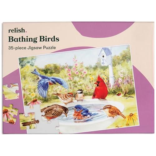 Relish “Badende Vögel” 35 Teile Puzzle für Menschen mit Demenz oder Alzheimer - Geschenke und Aktivitäten für Senioren von Relish