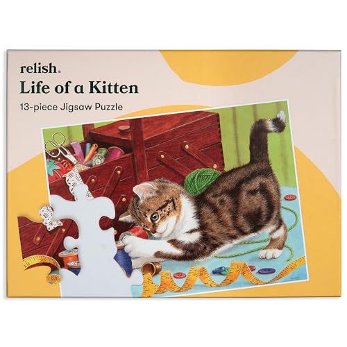 Relish “Katzenleben” 13 Teile Puzzle für Menschen mit Demenz oder Alzheimer - Geschenke und Aktivitäten für Senioren von Relish
