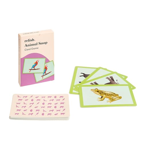 Relish Tier Schnipp Schnapp Kartenspiel mit großen Bildern – Alzheimer & Demenz-Aktivitäten, Fördermittel & Spiele für ältere Personen/Senioren von Relish