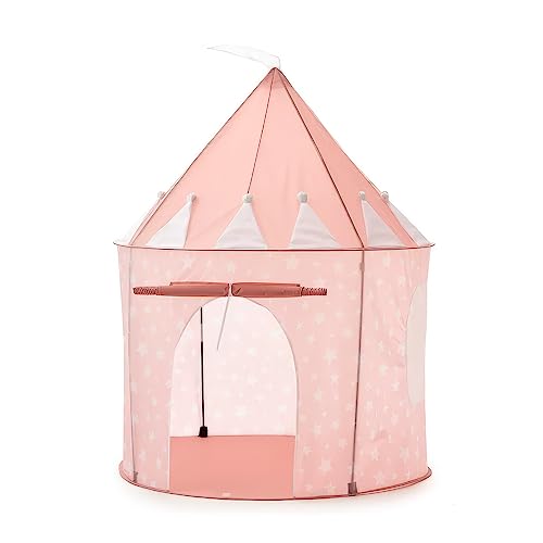 Relsy Pop-Up-Zelte für Kinder, Spielzelt für Abenteuer Drinnen und Draußen, Kinderzelt mit Rosa Sternenmuster, Schloss- und Prinzessinnenzelt Relsy Pop-Up-Zelte für Kinder, Spielzelt für Abenteuer Drinnen und Draußen, Kinderzelt mit Rosa Sternenmuster, Schloss- und Prinzessinnenzelt von Relsy
