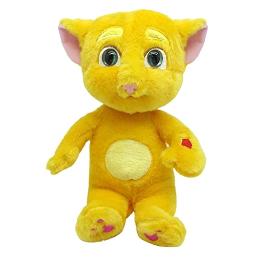 Relsy Sprechende Ginger-Katze Plüschtier, Roter Katzen-Teddy, Talking Tom and Friends Plüschkatze, Interaktives Plüschtier 25cm von Relsy