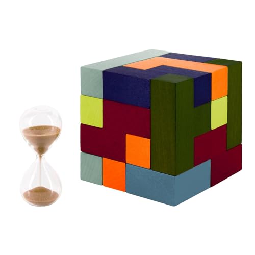 Remember 3D Puzzle für die ganze Familie - Somawürfel aus Holz unvergessliche Spieleabende mit Denkspielen von Remember