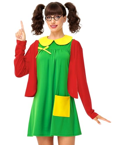 La Chilindrino Halloween-Kleid El Movie Chavo klassisches Kostüm Del 8 lustiges grün-rotes Outfit X La Chilindrino Halloween-Kleid El Movie Chavo klassisches Kostüm Del 8 lustiges grün-rotes Outfit X von Remimi