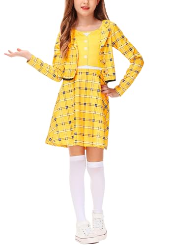 Remimi Halloween-Kostüm, gelb, kariert, einteiliges Kleid, 3–4 Jahre Remimi Halloween-Kostüm, gelb, kariert, einteiliges Kleid, 3–4 Jahre von Remimi