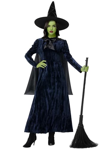 Remimi Langärmeliges Maxikleid für Damen, schwarzer Umhang, Hexenkostüm, Outfits, Schwarz, L Remimi Langärmeliges Maxikleid für Damen, schwarzer Umhang, Hexenkostüm, Outfits, Schwarz, L von Remimi