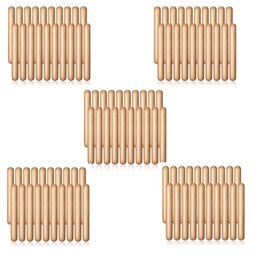 Remingtape 100 Stücke 8 Kinder Rhythmus Stöcke, Musik Stöcke, Klassische Holzklaven, Musikalische Schlaginstrumente, Musik Stöcke von Remingtape