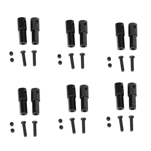 Remingtape 12 Stücke Adapter Zubehör für Achs Wellen Aus Metall für D12 C14 C24 C34 B24 B36 MN D90 D91 MN99S RC Auto Teile von Remingtape