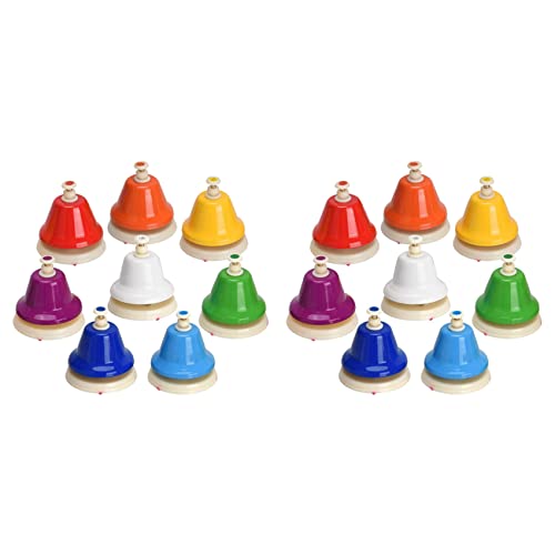 Remingtape 16X Tisch Glocken, 8 Töne Diatonische Metall Hand Glocken, Regenbogen Musik Glocken, Musikalisches Lernen, Das Schlaginstrument Lehrt Remingtape 16X Tisch Glocken, 8 Töne Diatonische Metall Hand Glocken, Regenbogen Musik Glocken, Musikalisches Lernen, Das Schlaginstrument Lehrt von Remingtape