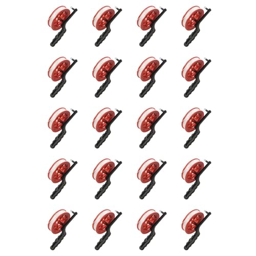 Remingtape 20Stück 100 M Verdrehte Schnur Rot Kunststoff Kite Reel Winder von Remingtape