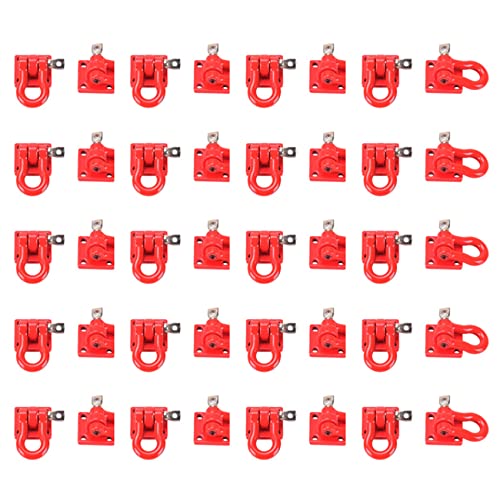 Remingtape 20X MetallkletteranhäNger Abschlepphaken Haken Schnalle, Winde SchäKel ZubehöR für RC Crawler Truck Im MaßStab 1:10 D90 SCX10 Kletterauto, Rot Remingtape 20X MetallkletteranhäNger Abschlepphaken Haken Schnalle, Winde SchäKel ZubehöR für RC Crawler Truck Im MaßStab 1:10 D90 SCX10 Kletterauto, Rot von Remingtape