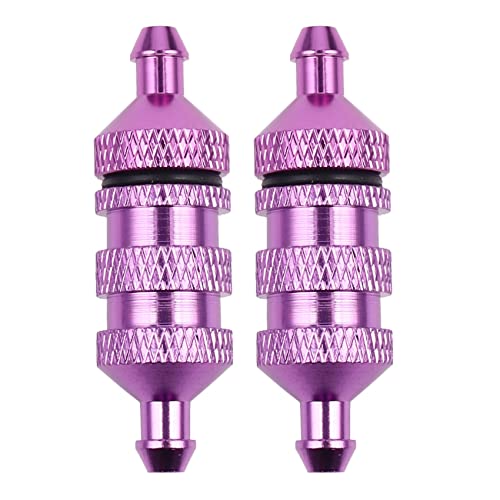 Remingtape 2X 1/8 1/10 RC Modell Auto Teile Kraftstoff Filter Nitro für 02156 94122 94188, Lila von Remingtape