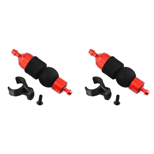 Remingtape 2X Kraftstofffilter Nitro Motorteile Kraftstofftank Ersatzteile für 1/8 1/10 RC Modellauto Redcat,Rot von Remingtape