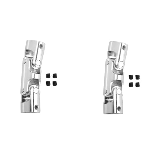 Remingtape 2X Rc Doppel Universal Gelenk Kardan Gelenk Gimbal Kupplungen mit Schraube, 10 x 10 mm von Remingtape