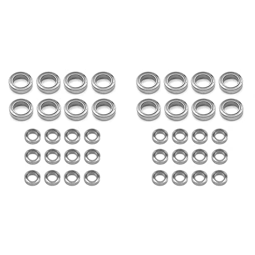 Remingtape 40 Stückes Kugellager Satz für 144001 144002 124016 124017 124018 124019 RC Auto Teile Upgrade Zubehör von Remingtape