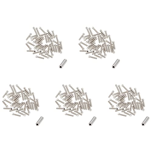 Remingtape 500 Stück 1.9 2.2 Rad Felge Imperial M2 Schrauben Dekoration für 1/10 RC Crawler Axial SCX10 90046 AXI03007 für TRX4, B. von Remingtape