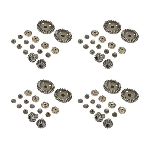 Remingtape Upgrade Metall Getriebe 30T 16T 10T Differential Antriebs für 144001 12428 12429 12423 12429 RC Auto Teile, 64 Stücke von Remingtape