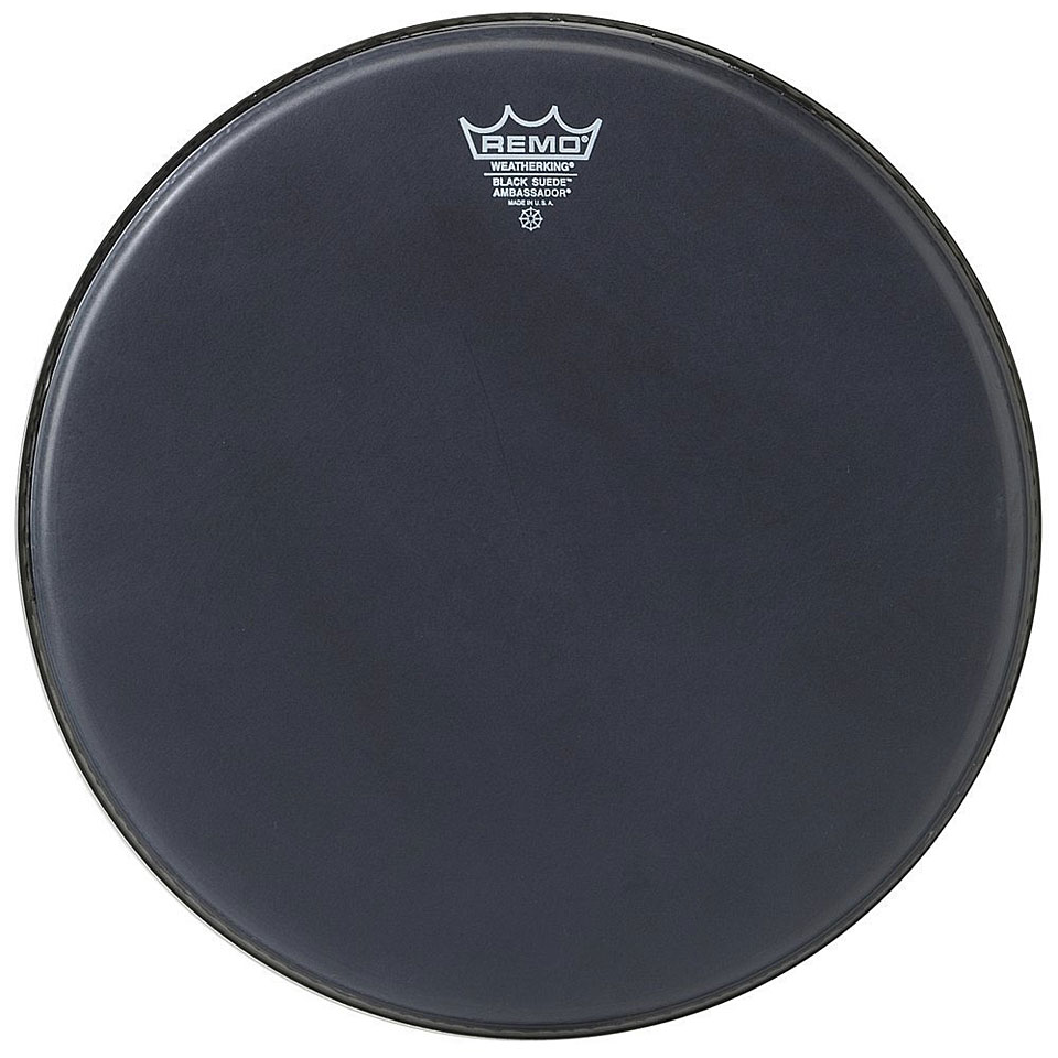 Remo Ambassador Black Suede BA-0808-ES 8" Tom Head Tom-Fell von Remo