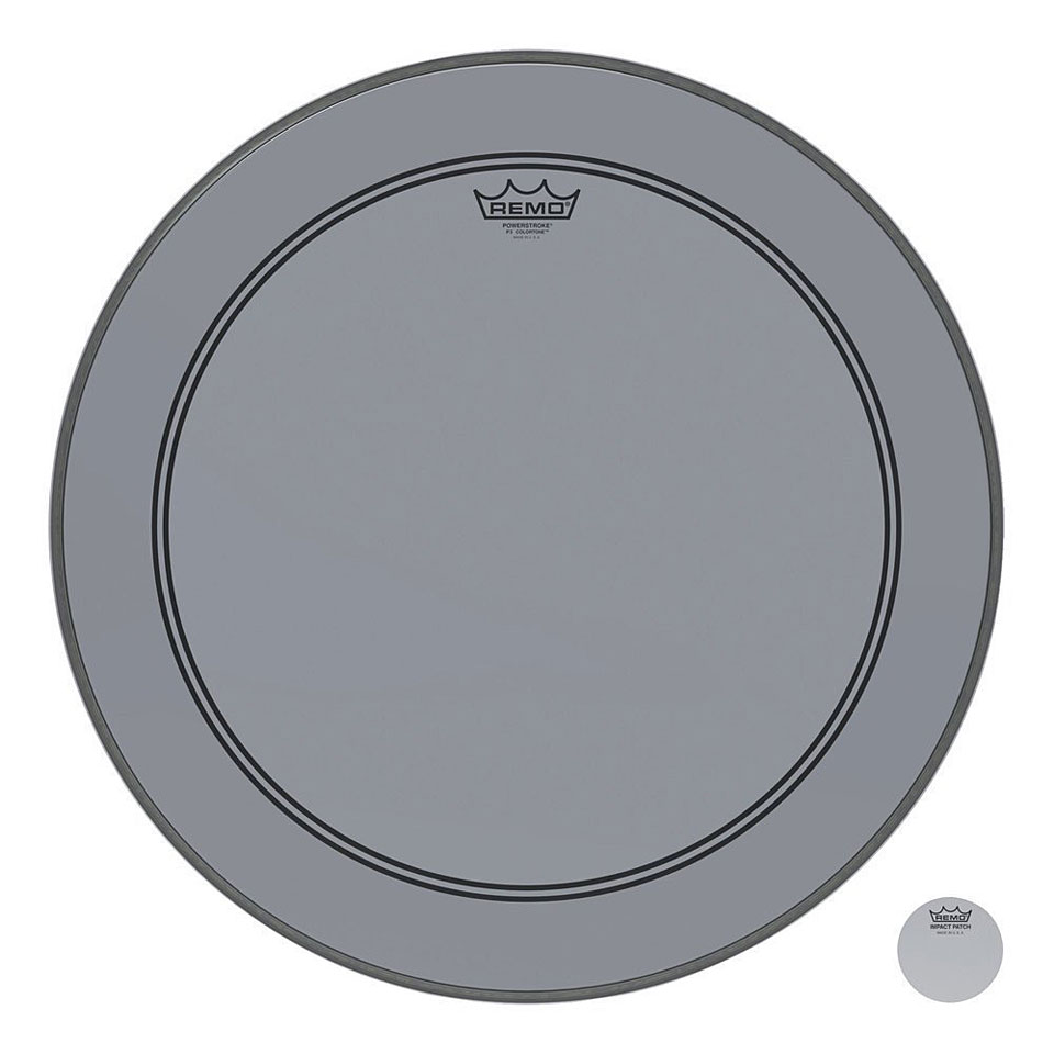 Remo Colortone Powerstroke 3 Clear P3-1318-CT-SM 18" Smoke Bass Drum von Remo