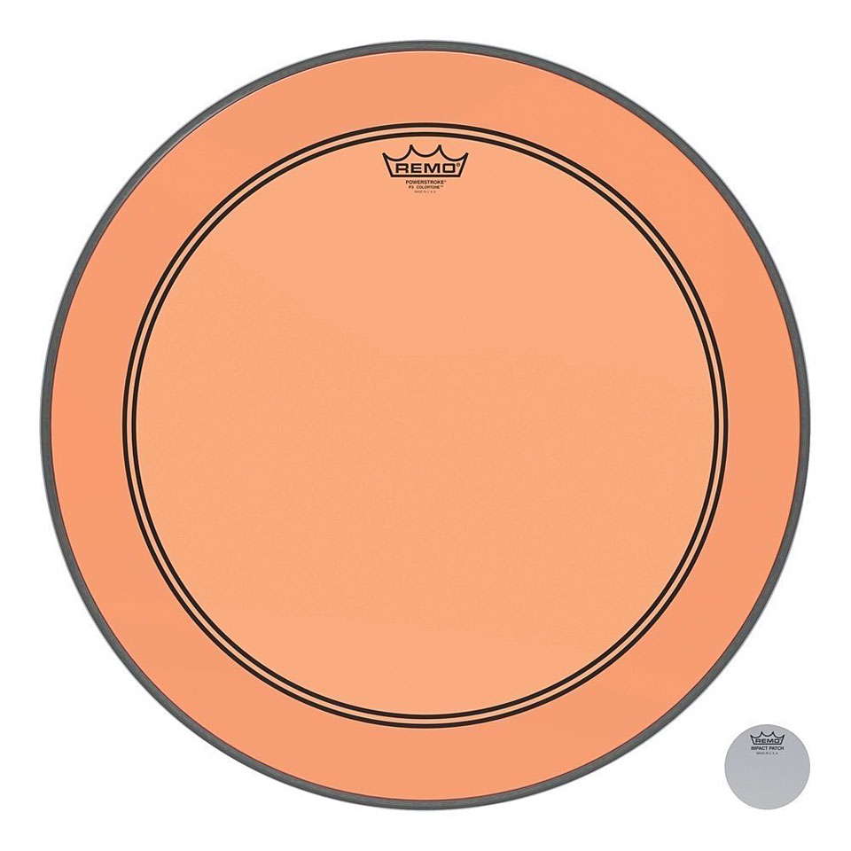 Remo Colortone Powerstroke 3 clear P3-1322-CT-OG 22" Orange Bass Drum Remo Colortone Powerstroke 3 clear P3-1322-CT-OG 22" Orange Bass Drum von Remo