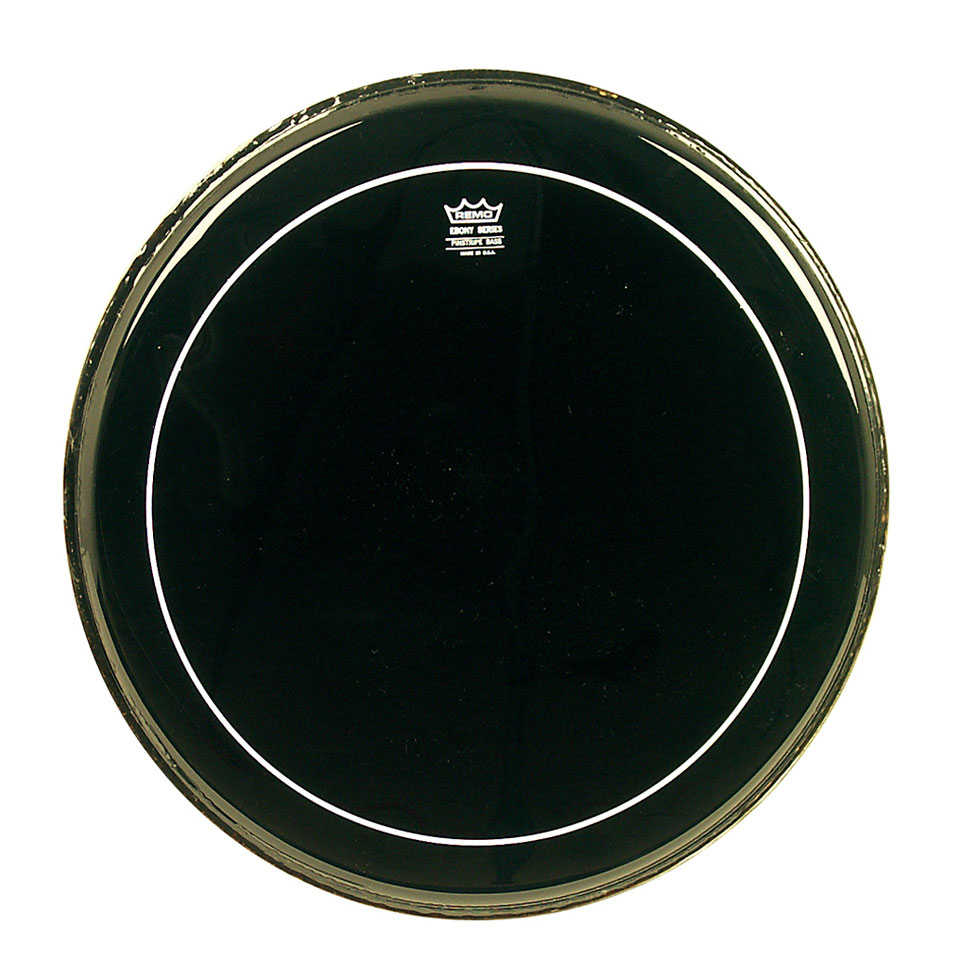 Remo Pinstripe Ebony ES-1626-PS 26" Bass Drum Head Bass-Drum-Fell von Remo