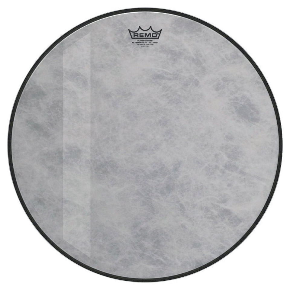 Remo Powerstroke 3 Fiberskyn Felt Tone P3-1520-FD-FLT 20" Bass Drum von Remo