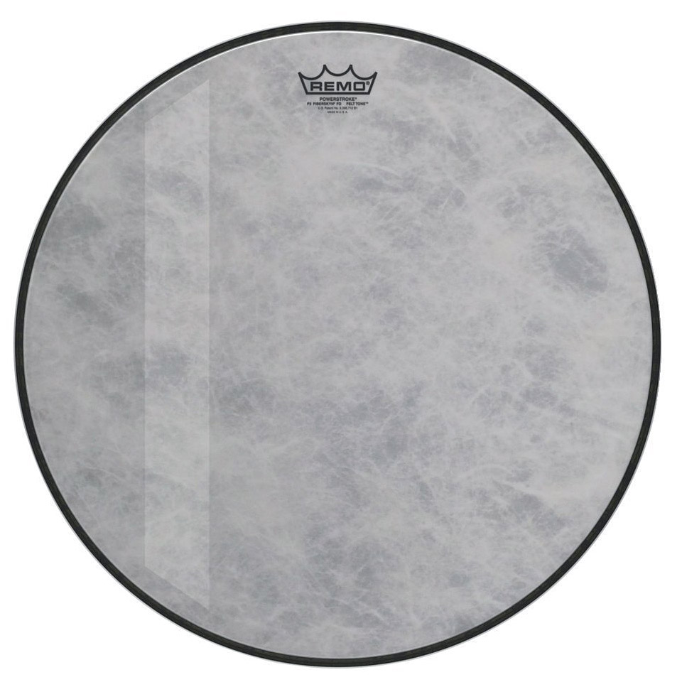 Remo Powerstroke 3 Fiberskyn Felt Tone P3-1524-FD-FLT 24" Bass Drum von Remo