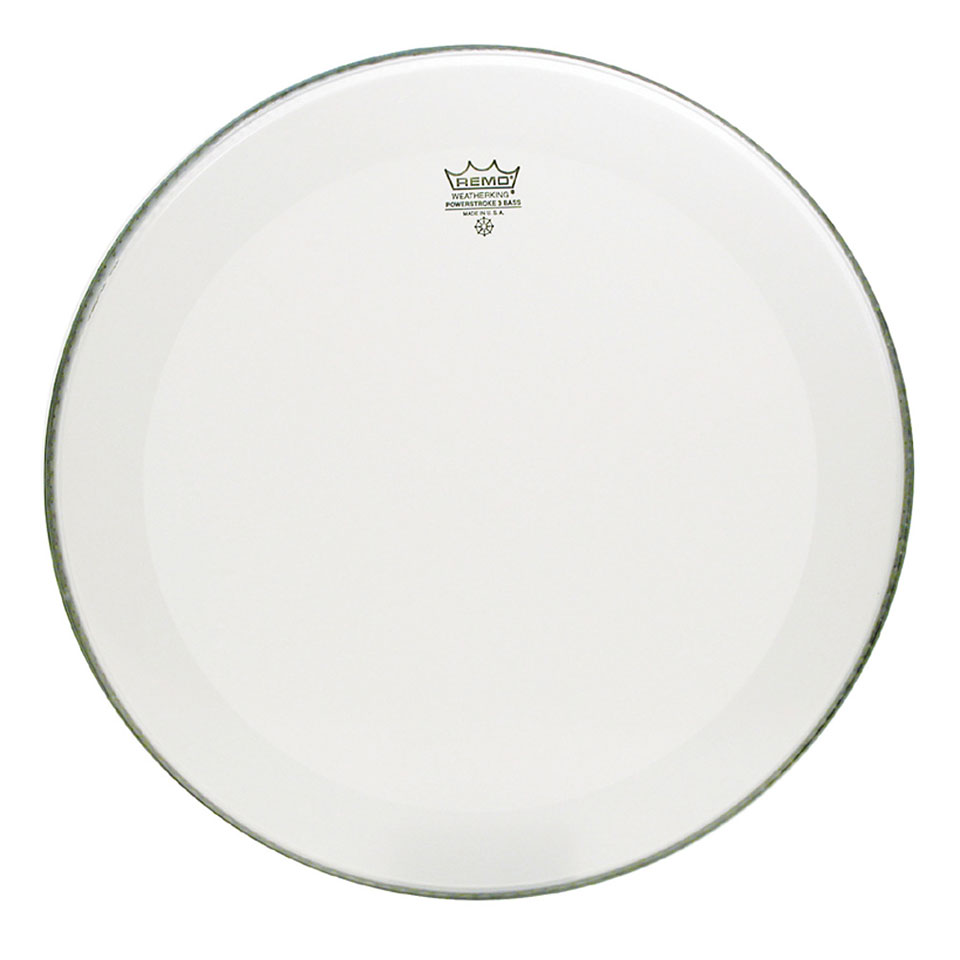 Remo Powerstroke 3 Smooth White P3-1226-C1 26" Bass Drum Head Remo Powerstroke 3 Smooth White P3-1226-C1 26" Bass Drum Head von Remo