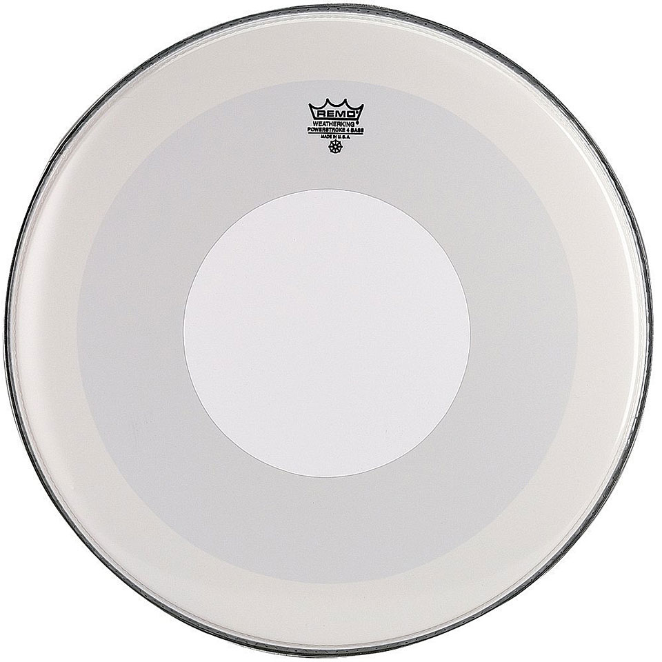 Remo Powerstroke 4 Smooth White P4-1228-C0 28" Bass Drum Head with Remo Powerstroke 4 Smooth White P4-1228-C0 28" Bass Drum Head with von Remo