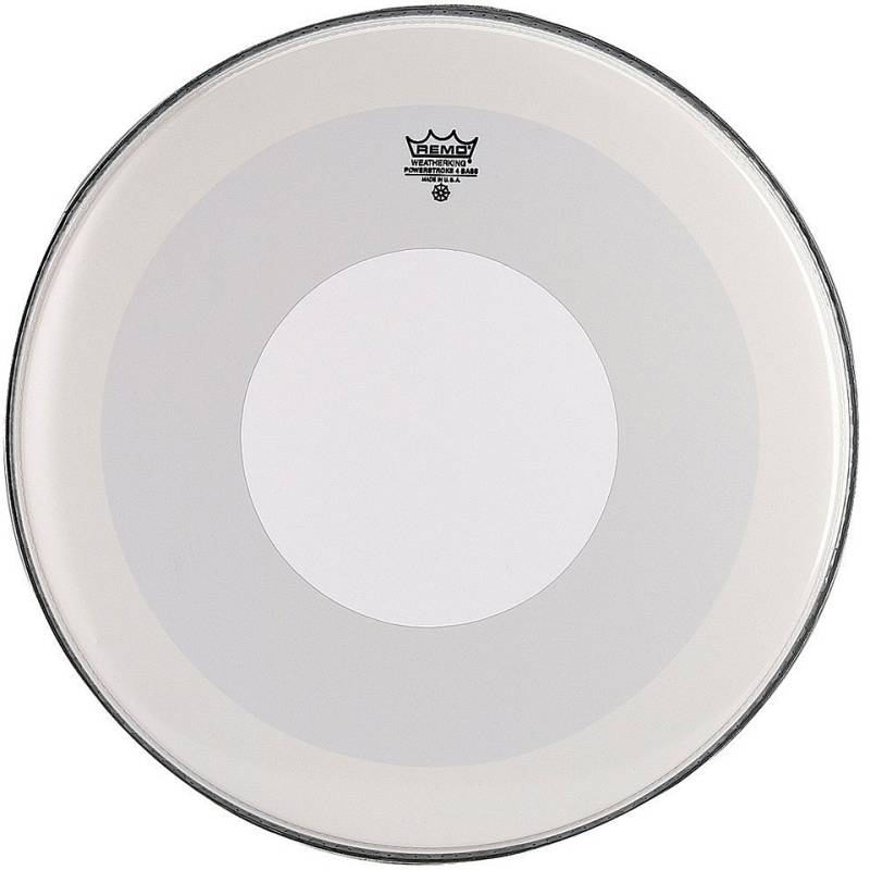 Remo Powerstroke 4 Smooth White P4-1228-C0 28" Bass Drum Head with von Remo