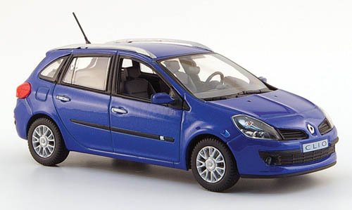 RENAULT Clio Kombi, met.-blau, 2007, Modellauto, Fertigmodell, Norev 1:43 von Renault