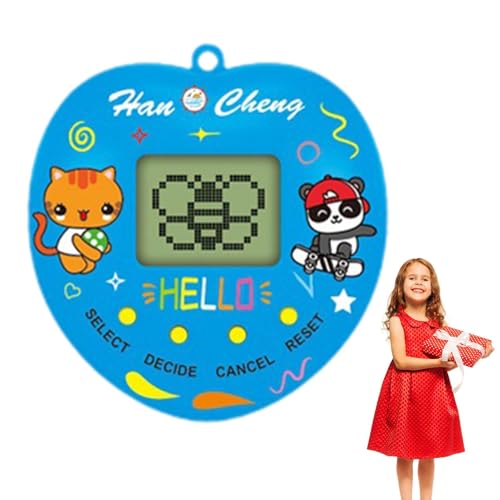 Renchey Digitales Haustier-Minispiel, virtueller Haustier-Schlüsselanhänger - Elektronisches digitales Haustierspielzeug-Schlüsselanhängerspiel mit 168 Haustieren - Retro-Handspielmaschine, von Renchey