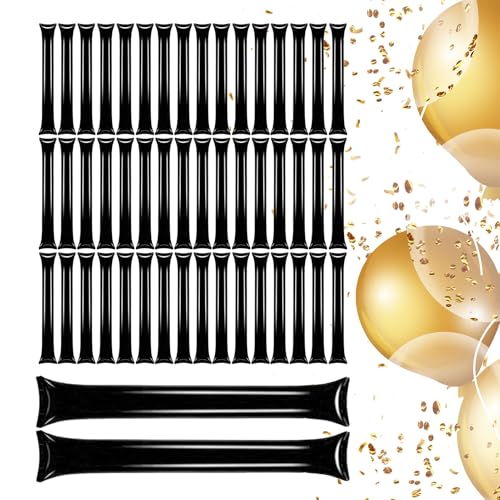 Renchey Donnerstäbe Lärmmacher | 50 Stück Aufblasbare Cheerleading Spiritstäbe | Party Cheerleading Zubehör Für Sportevents Fußball Basketball Geburtstagsfeiern Spielplatz Renchey Donnerstäbe Lärmmacher | 50 Stück Aufblasbare Cheerleading Spiritstäbe | Party Cheerleading Zubehör Für Sportevents Fußball Basketball Geburtstagsfeiern Spielplatz von Renchey