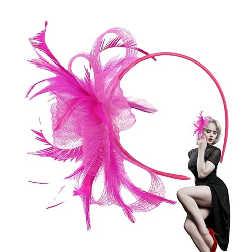 Renchey Hut Stirnband - Vintage Kopfschmuck | Kleine Hüte Netzhauben Haarschmuck Täglich Damen Feste Kostümpartys Gesellschaftliche Anlässe Hochzeiten von Renchey