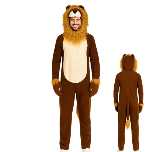 Renchey Löwenkostüm Mit Mähne,Cosplay Tierkostüm - Realistisches Tierkostüm Für Bühne Theater Karneval Cosplay Renchey Löwenkostüm Mit Mähne,Cosplay Tierkostüm - Realistisches Tierkostüm Für Bühne Theater Karneval Cosplay von Renchey