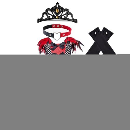 Renchey Mädchen-Vampir-Halloween-Kostüm, Mädchen-Vampir-Kostüm,Gothic VampirMädchen - 2–12 Jahre altes Gothic-Halloween-Tüllmit Krone, Handschuhen, Halskette Renchey Mädchen-Vampir-Halloween-Kostüm, Mädchen-Vampir-Kostüm,Gothic VampirMädchen - 2–12 Jahre altes Gothic-Halloween-Tüllmit Krone, Handschuhen, Halskette von Renchey