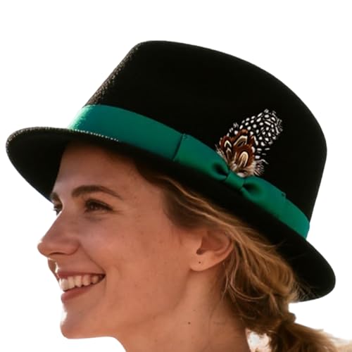 Renchey Oktoberfest Hüte, Festival Kopfbedeckungen für Herren, Eleganter Filzhut für Erwachsene Bierfest Traditionelle Aktivitäten Foto von Renchey