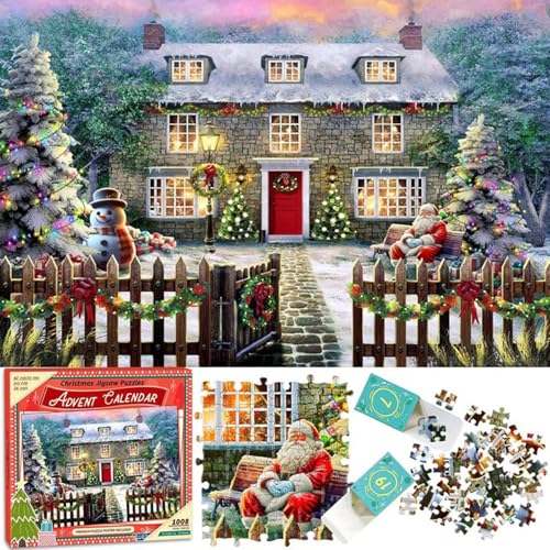 Renchey Puzzle 1000 Teile - Anspruchsvolle Weihnachts-Puzzles für Erwachsene - Gesellschaftsspiele Geschenkideen Für Kinder Freunde Festdekoration Renchey Puzzle 1000 Teile - Anspruchsvolle Weihnachts-Puzzles für Erwachsene - Gesellschaftsspiele Geschenkideen Für Kinder Freunde Festdekoration von Renchey