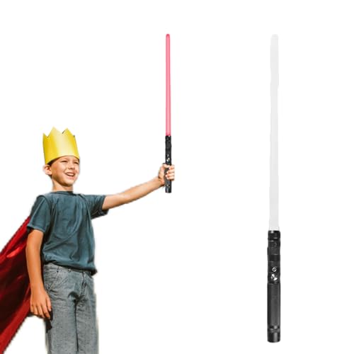 Renchey RGB 7 Farben Metallgriff Lichtschwert,RGB-LED-Duell-Lichtschwerter, 7 veränderbare Farben und -Sound - Wiederaufladbare Cosplay-Schwerter, Geschenkset für Kinder und Erwachsene Renchey RGB 7 Farben Metallgriff Lichtschwert,RGB-LED-Duell-Lichtschwerter, 7 veränderbare Farben und -Sound - Wiederaufladbare Cosplay-Schwerter, Geschenkset für Kinder und Erwachsene von Renchey
