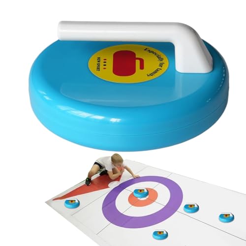 Renchey Tragbares Indoor Curling | Desktop Curling,Freizeitsportgerät Für Erwachsene Kinder Familienfeiern Feste Bar Boden Wohnheim Klassenzimmer Büros Ferien von Renchey