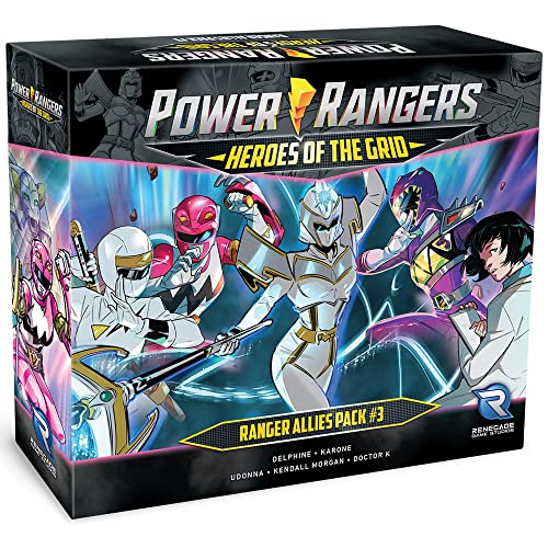 Power Rangers Heroes of The Grid: Ranger Allies Pack #3 – Erweiterung, 5 Neue weibliche Helden & Karten, Renegade Game Studios, RPG für 2-5 Spieler, 45-60 Minuten Spielzeit, ab 14 Jahren von Renegade Game Studios