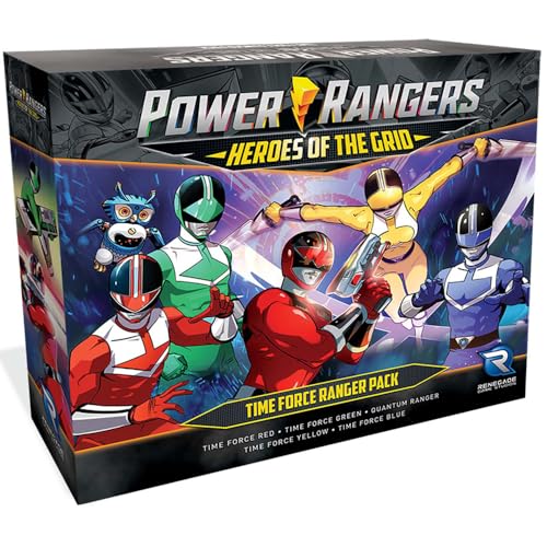 Renegade Game Studios Power Rangers Heroes of the Grid: Time Force Ranger Pack - Karton Brettspiel für 2-5 Spieler ab 14 Jahren von Renegade Game Studios