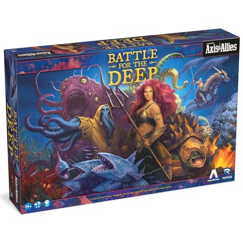 Renegade Game Studios Battle for The Deep – Axis & Allies Powered Underwater Strategy Board Game, 2v2 Tactical Warfare, 100+ Miniatures, 2-4 Players, Ages 14+ von Renegade Game Studios