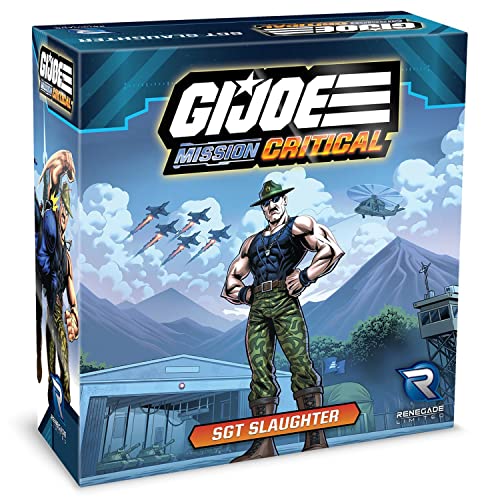 Renegade Game Studios G.I. Joe Mission Critical: SGT Slaughter Figure Pack - RPG-Erweiterungspaket, neue Figur & Karten, Rollenspiel von Renegade Game Studios