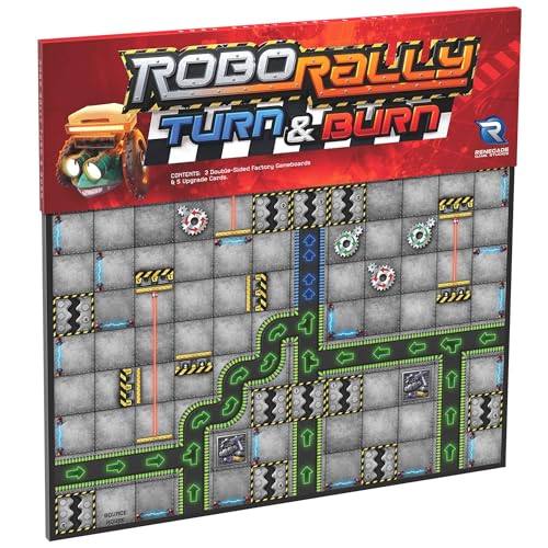 Renegade Game Studios Robo Rally Turn & Burn Expansion, Strategisches Rennspiel, 2–6 Spieler, 45–90 Minuten, Alter 12+ von Renegade Game Studios